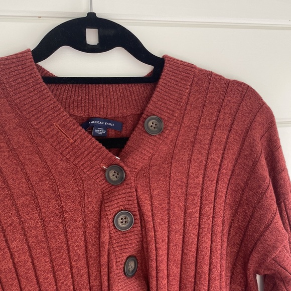 American Eagle Outfitters Tops - NWT Burnt Red Button Open Top | American Eagle | Excellent Condition | Small